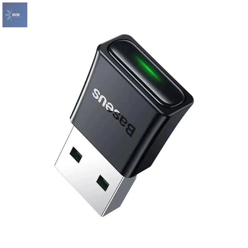 Adaptador USB Bluetooth 5.3 Baseus BA07: Conexión Inalámbrica Rápida y Estable para Audio y Dispositivos Múltiples-BAZAR ELECTRONICO-black-v5.3-BAZAR ELECTRONICO