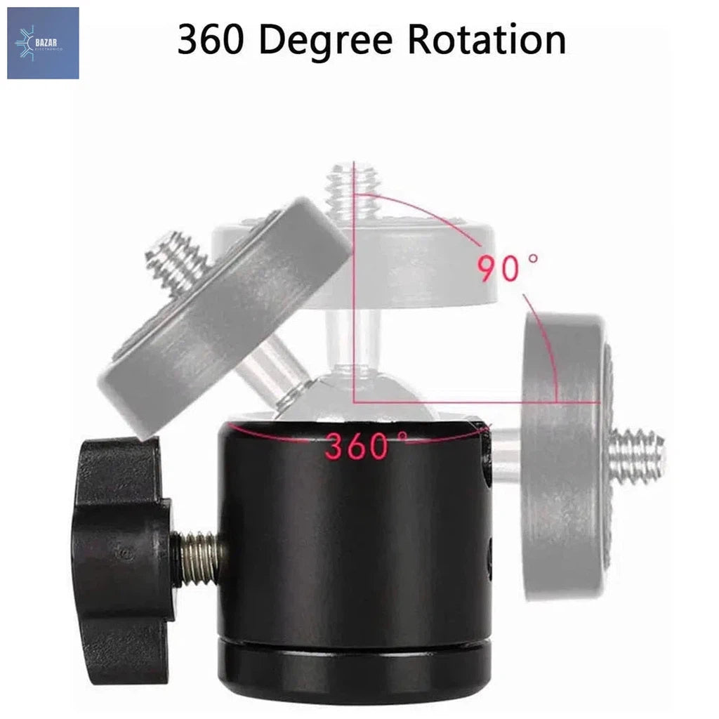 Adaptador de Cabeza de Bola con Zapata Caliente: Estabilidad y Flexibilidad para Fotografía Profesional y Videografía-BAZAR ELECTRONICO-BAZAR ELECTRONICO