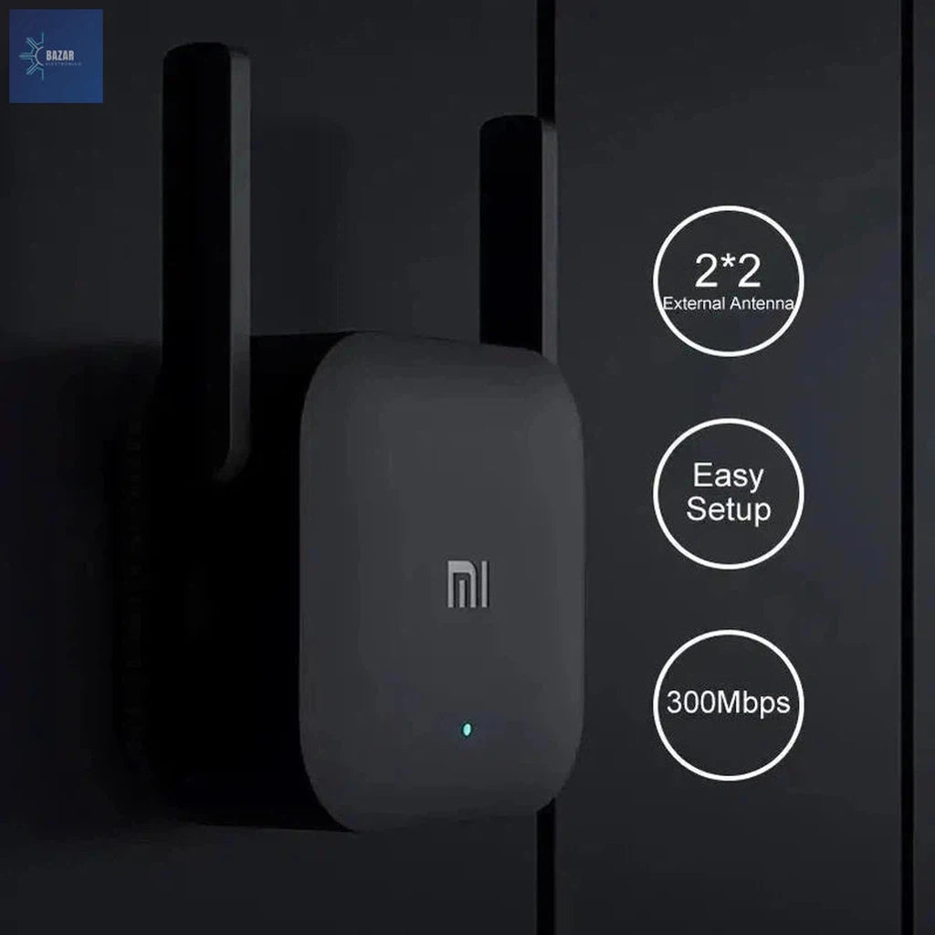 Amplificador Xiaomi WiFi Pro 300M: Expande Tu Cobertura con Conexión Estable y Rápida-BAZAR ELECTRONICO-EU Plug-Wifi Repeater Pro-BAZAR ELECTRONICO