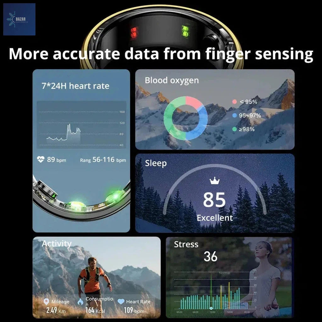 Anillo Inteligente COLMI R06: Monitoriza tu Salud 24/7 con Frecuencia Cardíaca y Oxígeno en Sangre-BAZAR ELECTRONICO-BAZAR ELECTRONICO