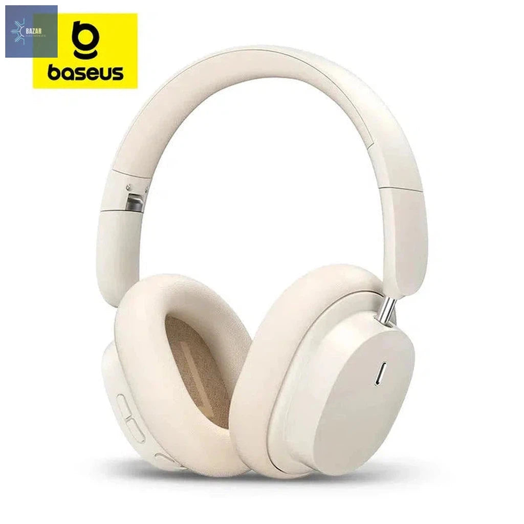 Auriculares Inalámbricos Baseus Bowie D05: Sonido Espacial 3D y Conexión Bluetooth 5.3 con 70 Horas de Batería-BAZAR ELECTRONICO-White-BAZAR ELECTRONICO