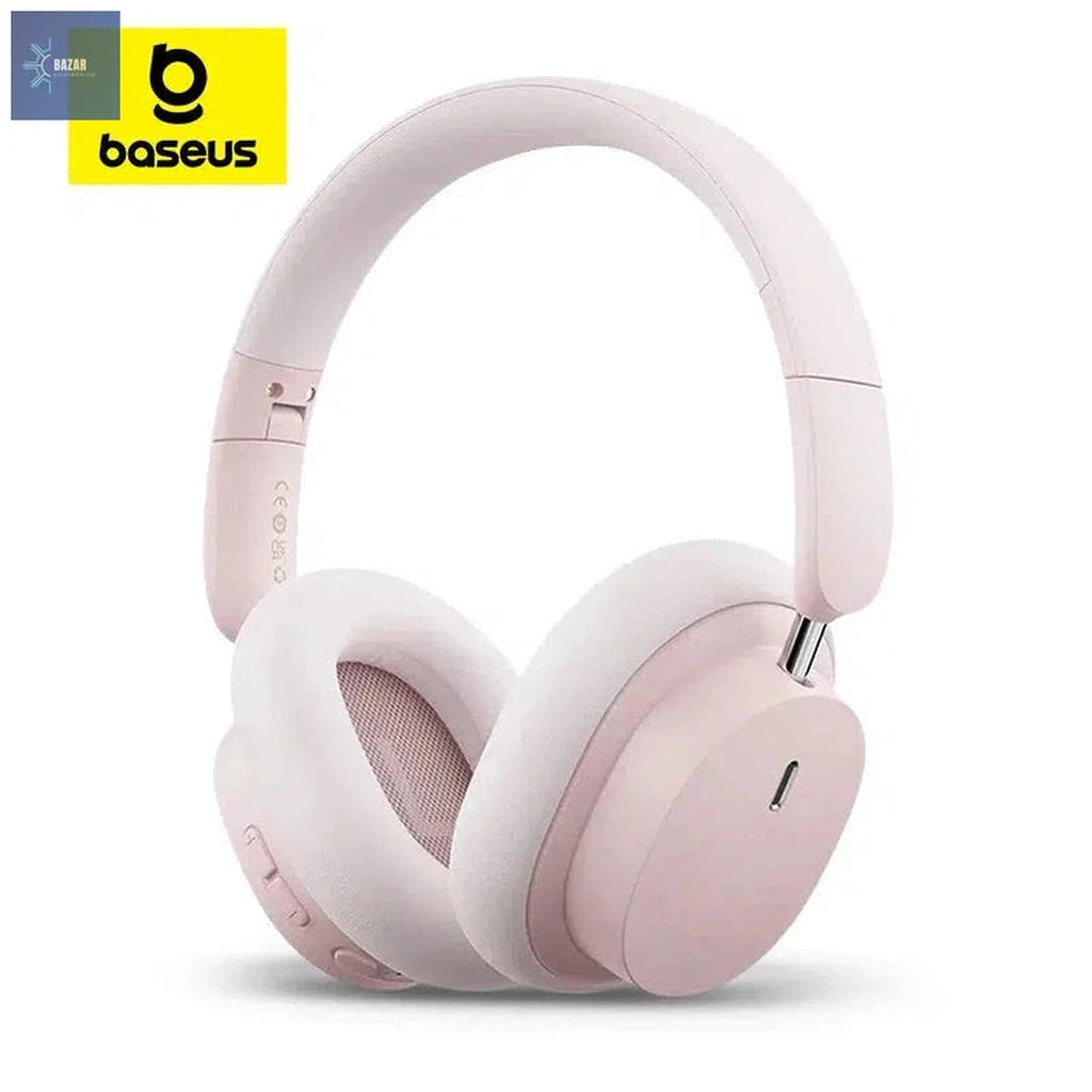 Auriculares Inalámbricos Baseus Bowie D05: Sonido Espacial 3D y Conexión Bluetooth 5.3 con 70 Horas de Batería-BAZAR ELECTRONICO-Pink-BAZAR ELECTRONICO