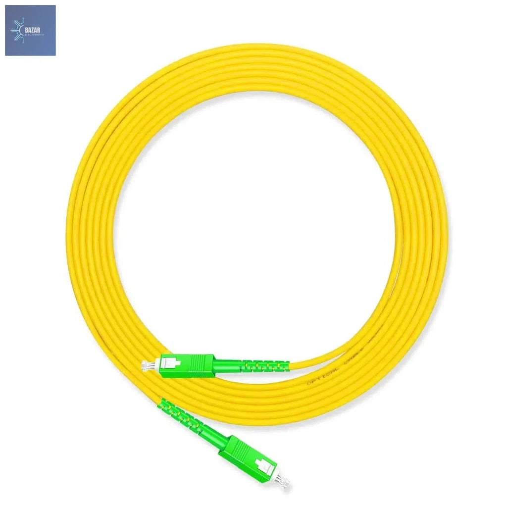 Cable Patch Jumper SC APC Simplex Monomodo – Conexión de Alta Calidad para Redes FTTH, Longitud 1m-5m-BAZAR ELECTRONICO-BAZAR ELECTRONICO