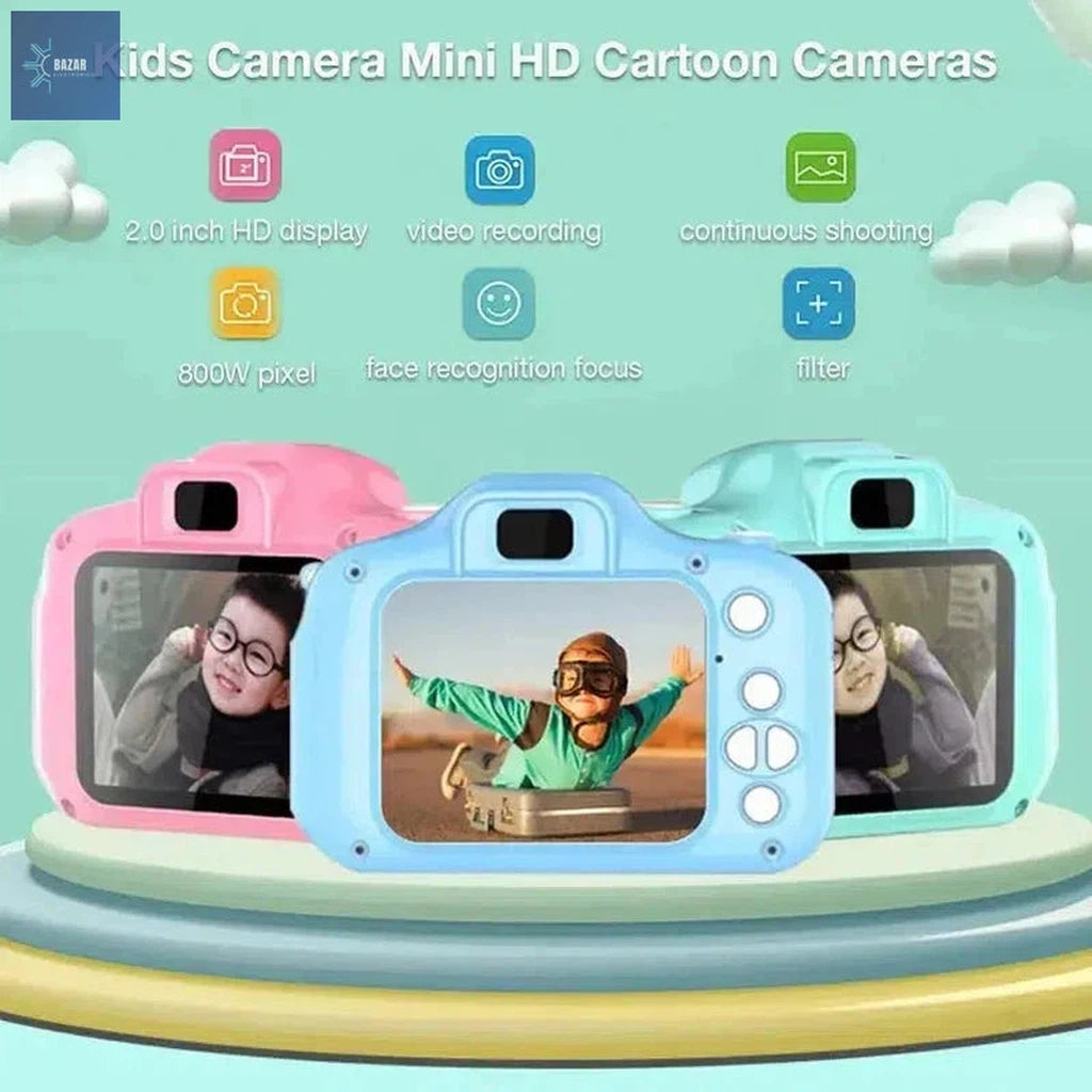 Cámara Digital para Niños Mini X2: Fotografía HD y Vídeos Divertidos para Pequeños Creadores-BAZAR ELECTRONICO-BAZAR ELECTRONICO