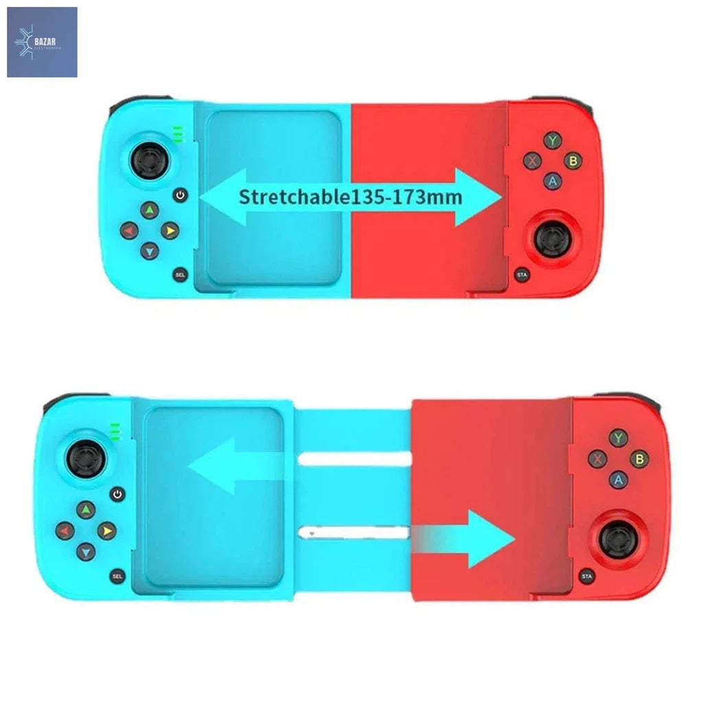 Controlador D3 para Teléfono Móvil: Gamepad Inalámbrico Ergonómico para iOS y Android-BAZAR ELECTRONICO-BAZAR ELECTRONICO