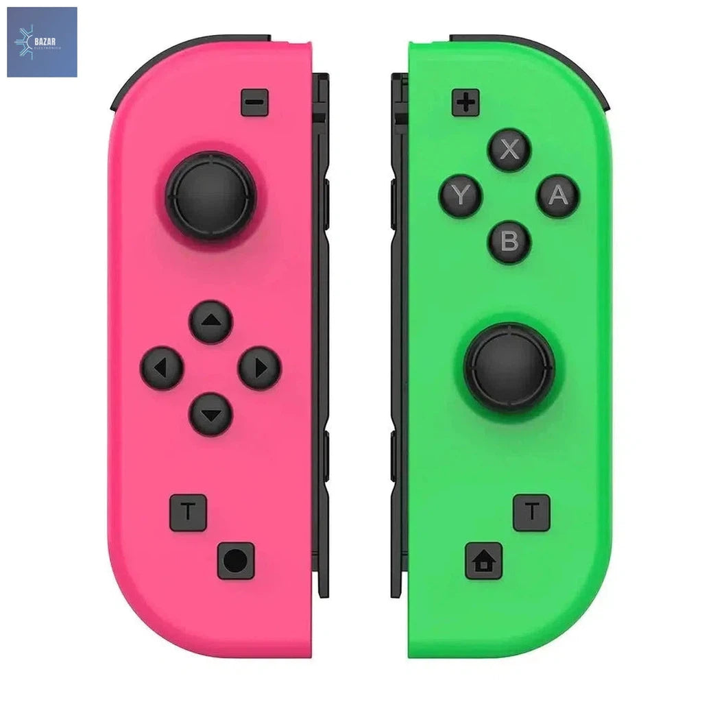 Controlador Joy Pad Inalámbrico para Nintendo Switch: Precisión, Comodidad y Función Turbo para una Experiencia de Juego Superior-BAZAR ELECTRONICO-Pink Green-BAZAR ELECTRONICO