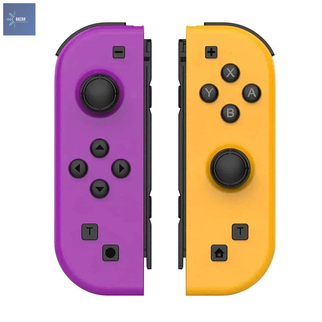 Controlador Joy Pad Inalámbrico para Nintendo Switch: Precisión, Comodidad y Función Turbo para una Experiencia de Juego Superior-BAZAR ELECTRONICO-Purple Orange-BAZAR ELECTRONICO