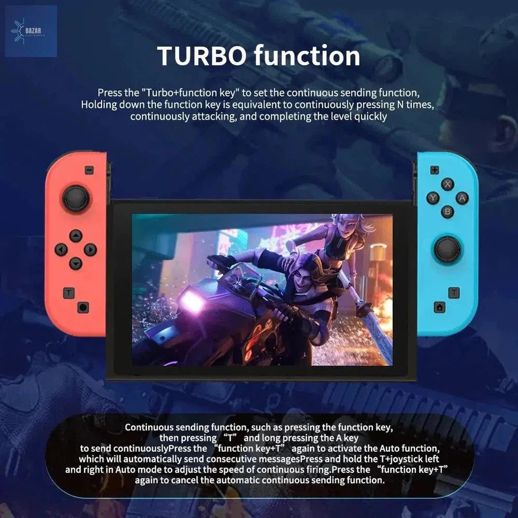 Controlador Joy Pad Inalámbrico para Nintendo Switch: Precisión, Comodidad y Función Turbo para una Experiencia de Juego Superior-BAZAR ELECTRONICO-BAZAR ELECTRONICO