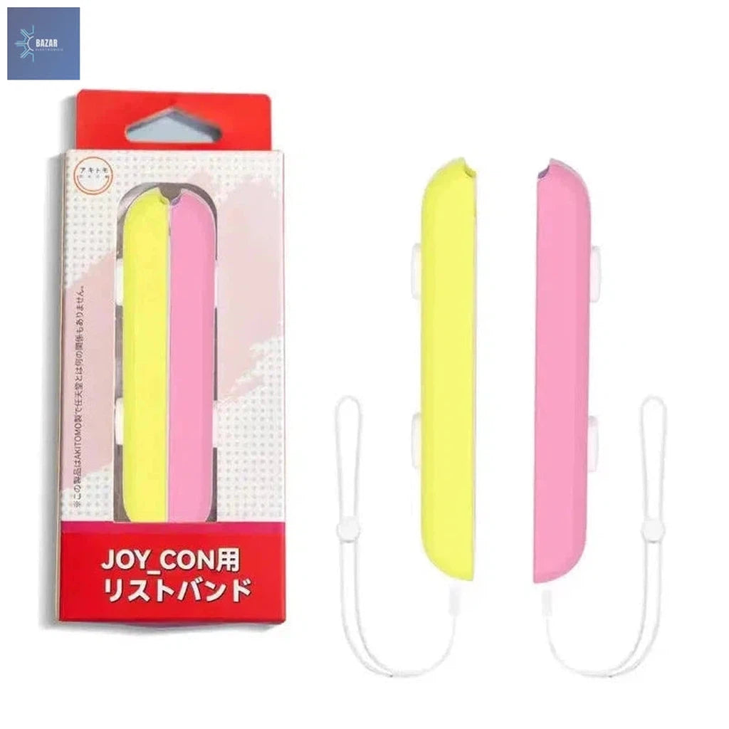 Correa de Muñeca con Interruptor para Joy-Con de Nintendo Switch: Seguridad y Control Mejorados para Juegos Activos-BAZAR ELECTRONICO-yellow pink-BAZAR ELECTRONICO