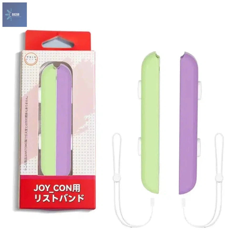 Correa de Muñeca con Interruptor para Joy-Con de Nintendo Switch: Seguridad y Control Mejorados para Juegos Activos-BAZAR ELECTRONICO-green purple-BAZAR ELECTRONICO