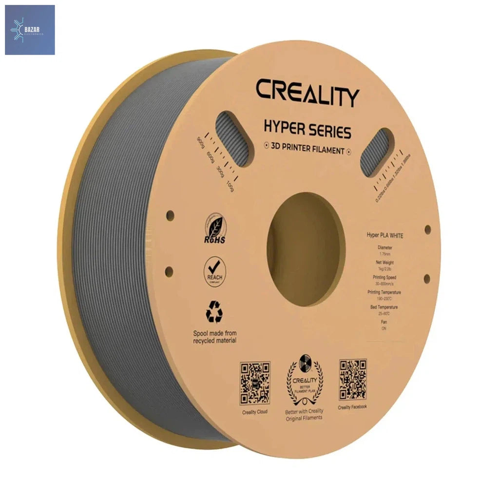 Creality Hyper Filamento PLA 1.75mm | Impresiones 3D Rápidas y de Alta Calidad-BAZAR ELECTRONICO-Grey-spain-BAZAR ELECTRONICO