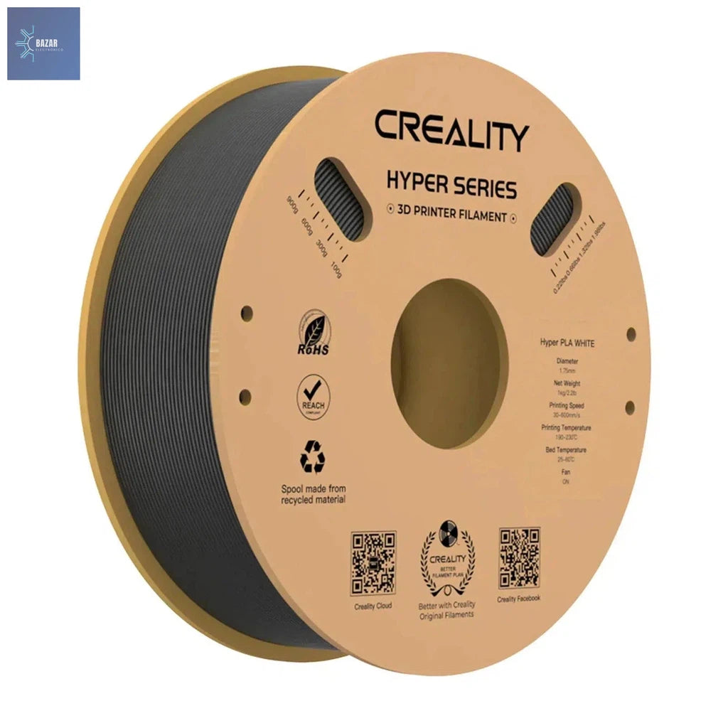 Creality Hyper Filamento PLA 1.75mm | Impresiones 3D Rápidas y de Alta Calidad-BAZAR ELECTRONICO-Black-spain-BAZAR ELECTRONICO