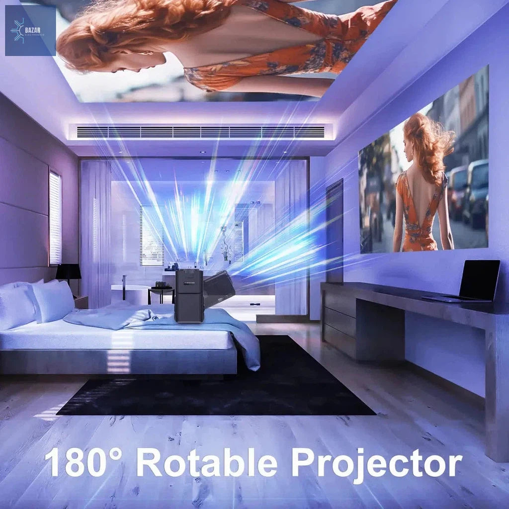 Disfruta de Cine en Casa con el Proyector Magcubic 4K: Android 11, WiFi 6 y Bluetooth 5.0-BAZAR ELECTRONICO-BAZAR ELECTRONICO