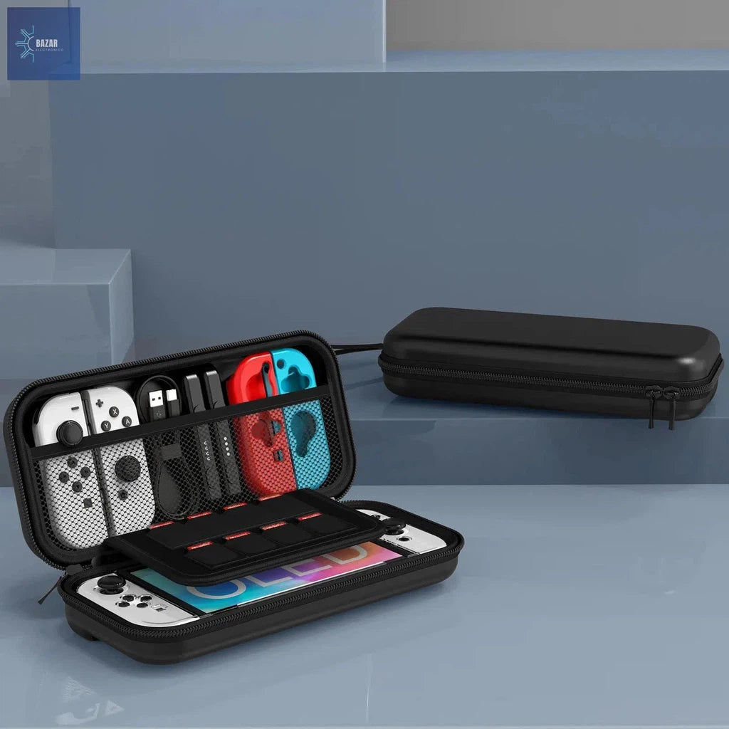 Estuche de Transporte 9 en 1 para Nintendo Switch y OLED: Protección Completa y Accesorios Esenciales para Jugadores-BAZAR ELECTRONICO-BAZAR ELECTRONICO