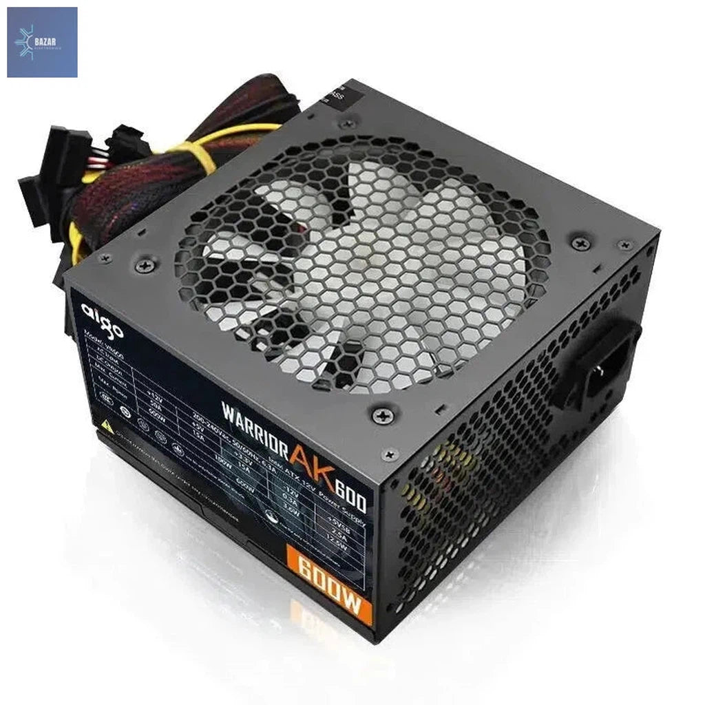 Fuente de Alimentación Go AK-PSU 120W con Iluminación RGB | Potencia Silenciosa para PC de Alto Rendimiento-BAZAR ELECTRONICO-600W-EU Plug-BAZAR ELECTRONICO