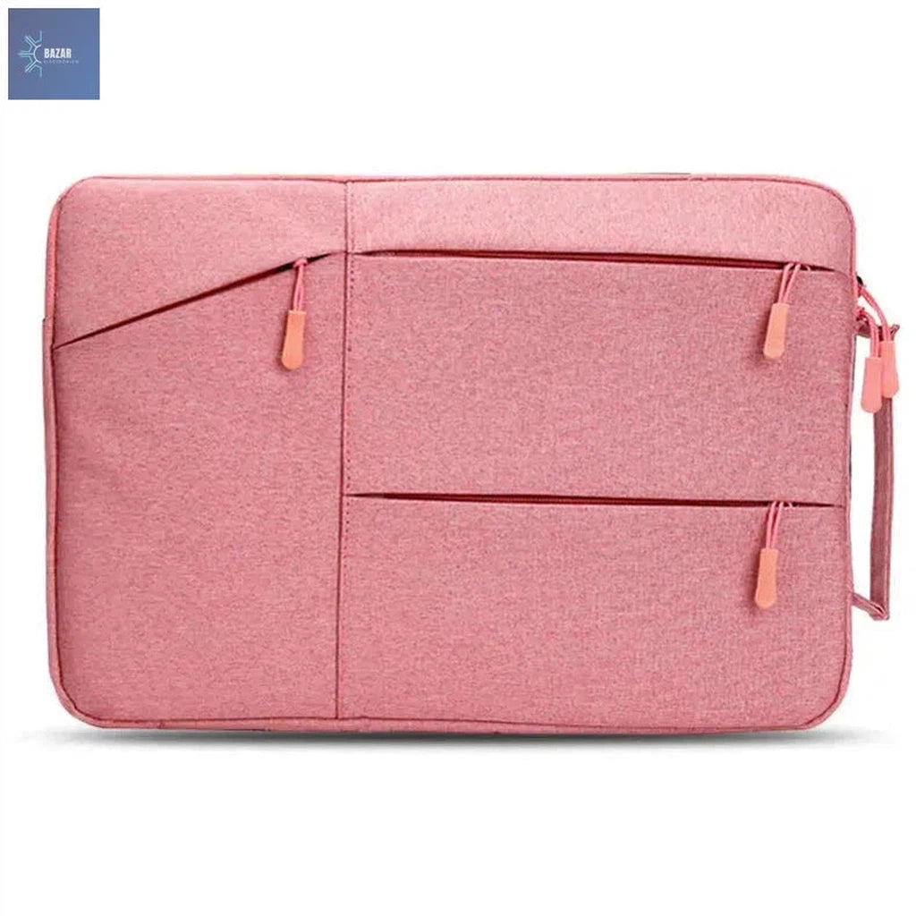 Funda Protectora Elegante y Acolchada para MacBook, Lenovo e iPad de 13'' a 16'' | Protección y Estilo en Movimiento-BAZAR ELECTRONICO-Pink-For 12 Inch-BAZAR ELECTRONICO