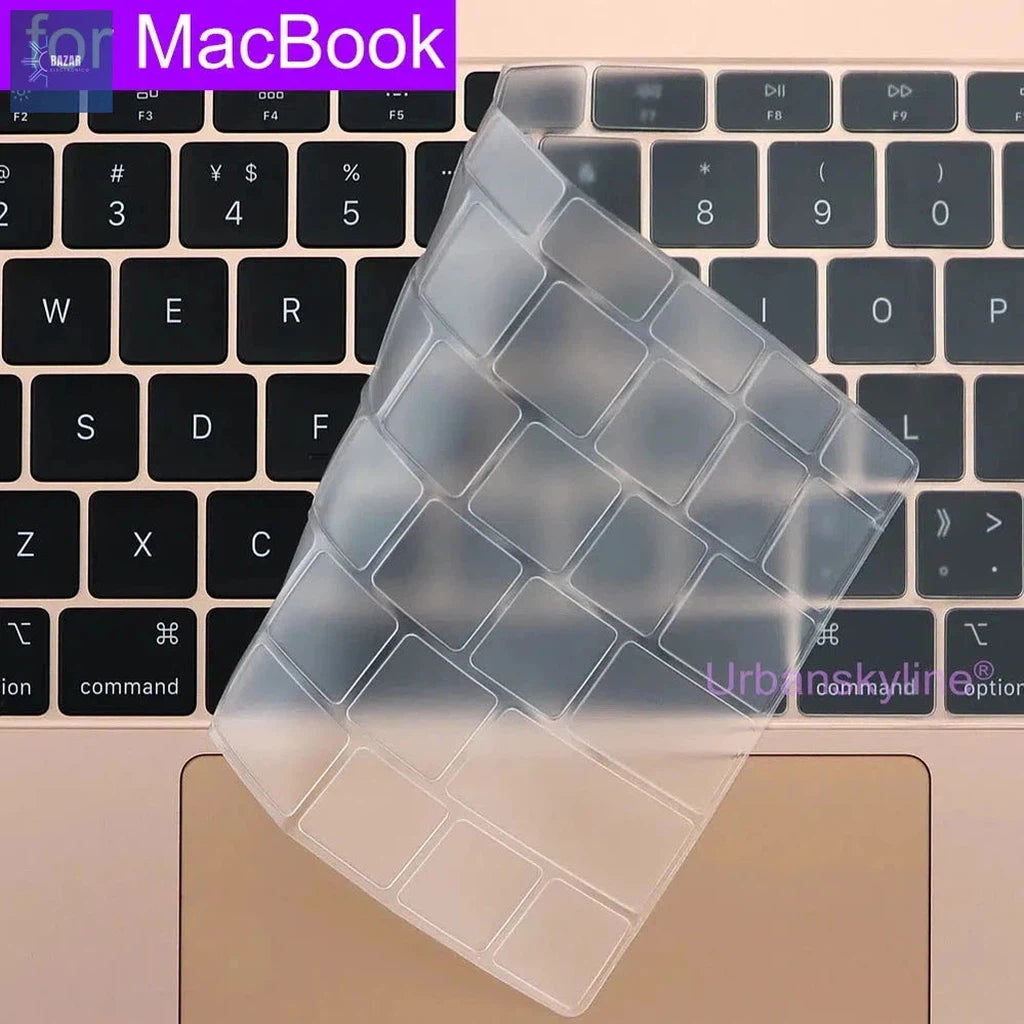 Funda de Teclado de Silicona para MacBook: Protección Antipolvo y Antiderrames para MacBook Air y Pro-BAZAR ELECTRONICO-BAZAR ELECTRONICO