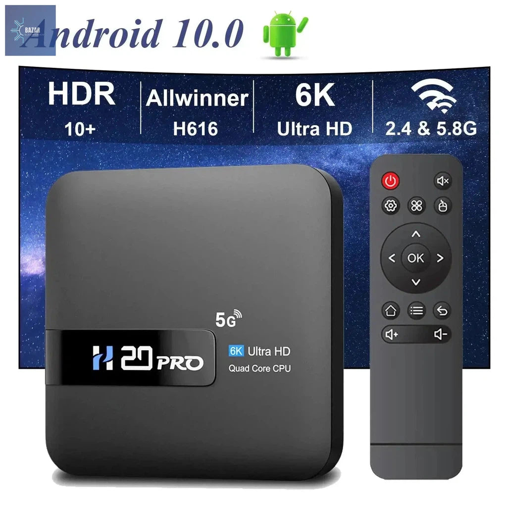 HONGTOP H20PRO: Potencia en Streaming 6K con WiFi 6 y Soporte 3D para una Experiencia Smart TV Fluida-BAZAR ELECTRONICO-BAZAR ELECTRONICO