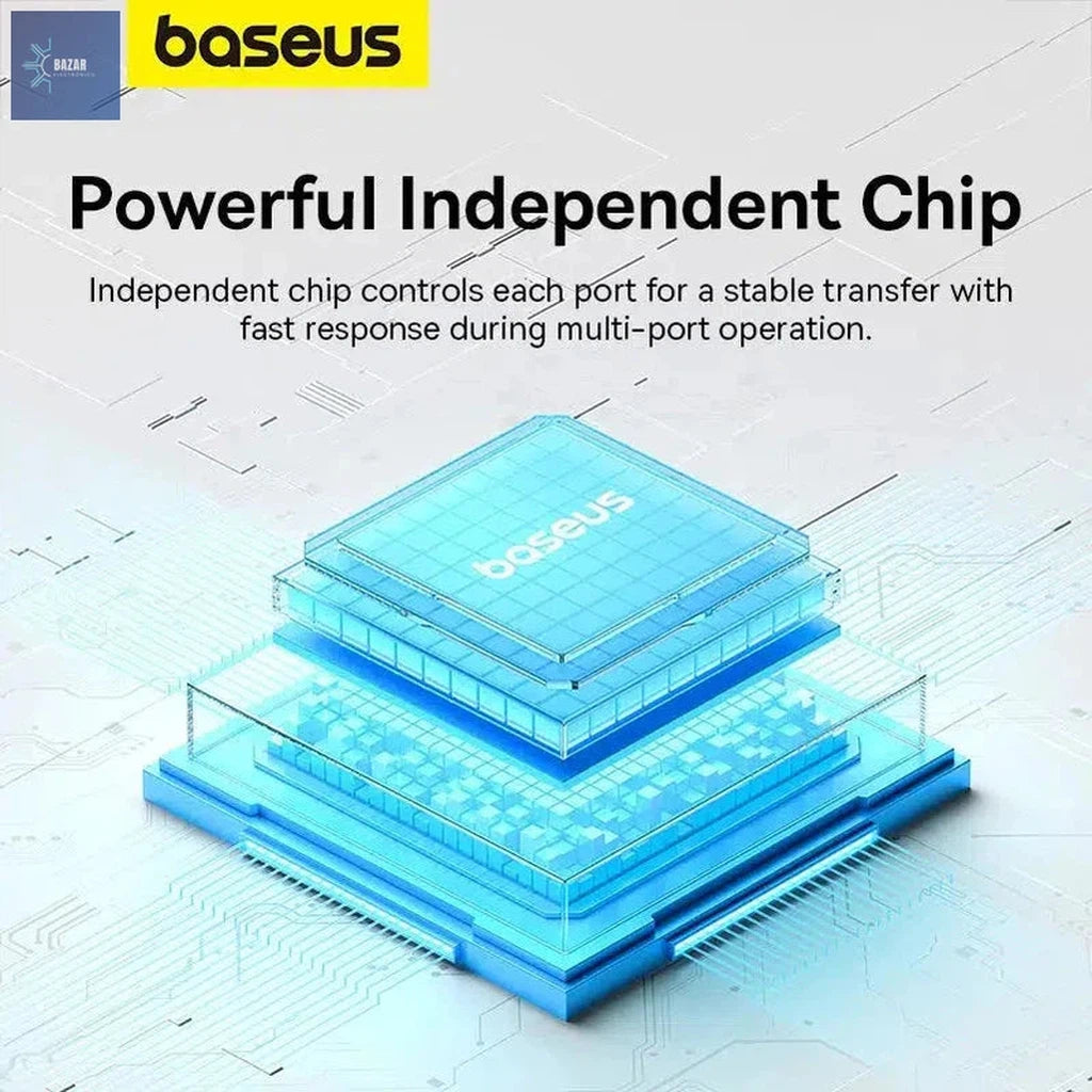 Hub USB 3.0 Baseus de 4 Puertos | Expansión de Conectividad Rápida y Compacta-BAZAR ELECTRONICO-BAZAR ELECTRONICO