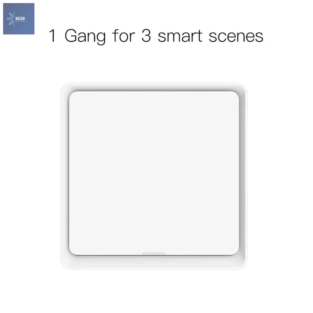Interruptor Inalámbrico ZigBee MOES: Controla 12 Escenas Inteligentes con Integración Tuya-BAZAR ELECTRONICO-1 Gang-BAZAR ELECTRONICO