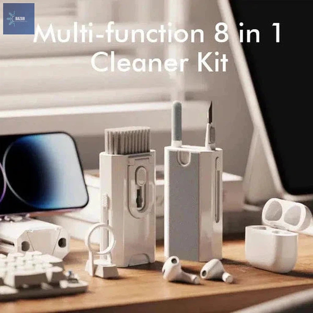 Kit de Limpieza 8 en 1 para Electrónicos: Cuidado Completo para Teclados, Auriculares y Dispositivos Móviles-BAZAR ELECTRONICO-BAZAR ELECTRONICO