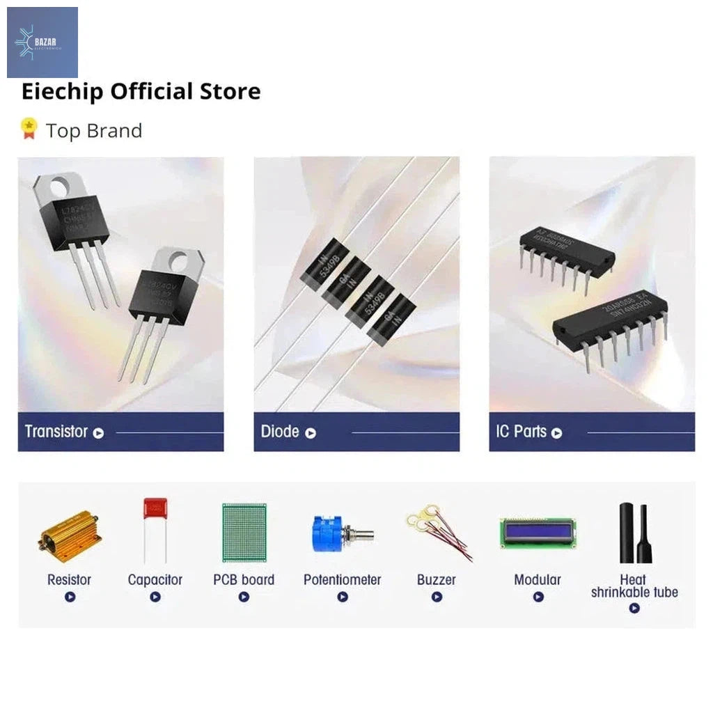 Kit de Transistores TO-92 Surtido: 200-900 Piezas para Proyectos Electrónicos | BC547, 2N2222, C945 y Más-BAZAR ELECTRONICO-BAZAR ELECTRONICO