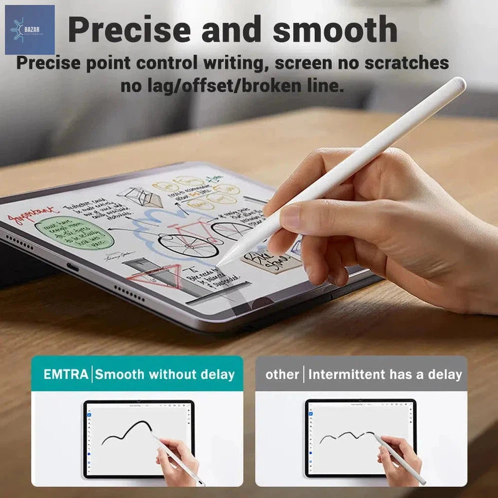 Lápiz Stylus con Rechazo de Palma para iPad | Precisión y Comodidad en Escritura y Dibujo-BAZAR ELECTRONICO-BAZAR ELECTRONICO