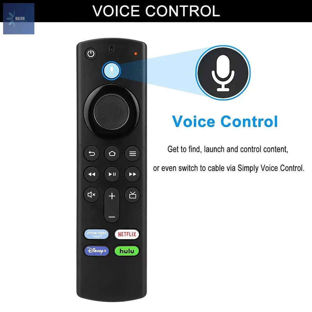Mando a Distancia para Fire TV Stick de 3ª Generación: Control por Voz con Alexa, Compatible con Fire Cube y 4K MAX Lite-BAZAR ELECTRONICO-BAZAR ELECTRONICO