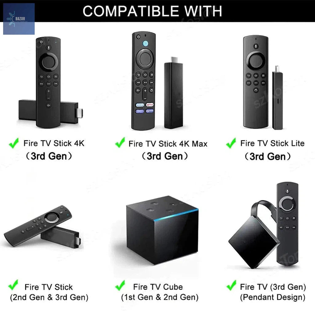 Mando a Distancia para Fire TV Stick de 3ª Generación: Control por Voz con Alexa, Compatible con Fire Cube y 4K MAX Lite-BAZAR ELECTRONICO-BAZAR ELECTRONICO