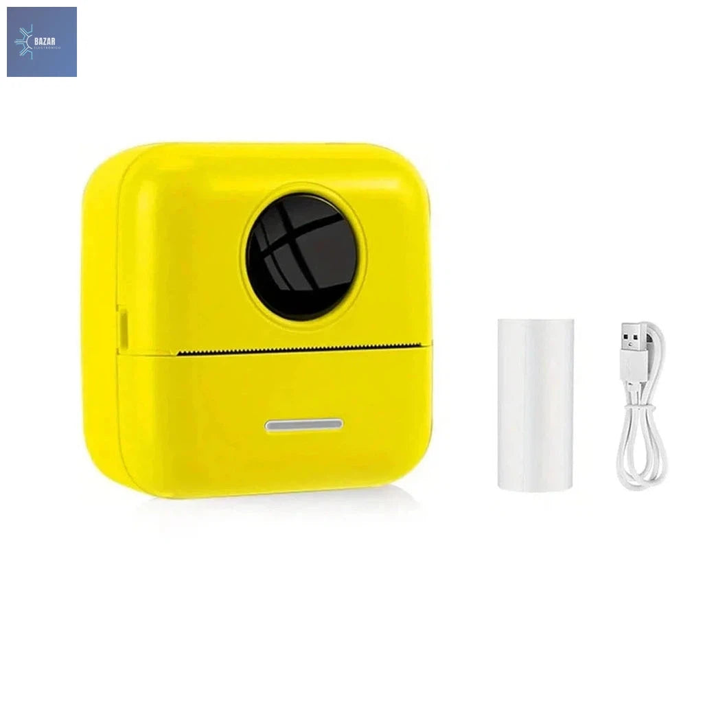 Mini Impresora Térmica Portátil con Bluetooth | Impresión Móvil Inalámbrica para Android y iOS-BAZAR ELECTRONICO-X5-Yellow-BAZAR ELECTRONICO