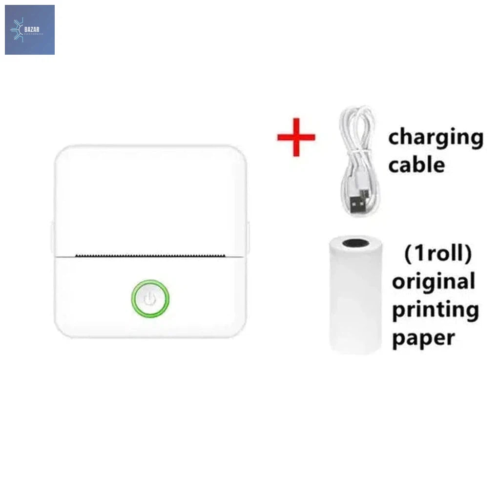 Mini Impresora Térmica Portátil con Bluetooth | Impresión Móvil Inalámbrica para Android y iOS-BAZAR ELECTRONICO-X6-White-BAZAR ELECTRONICO