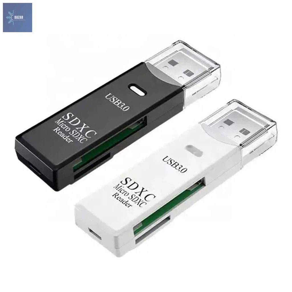 Mini Lector de Tarjetas USB 3.0 2 en 1 – Transferencia Rápida 5Gbps para Micro SD/TF, Compacto y Plug-and-Play"-BAZAR ELECTRONICO-BAZAR ELECTRONICO