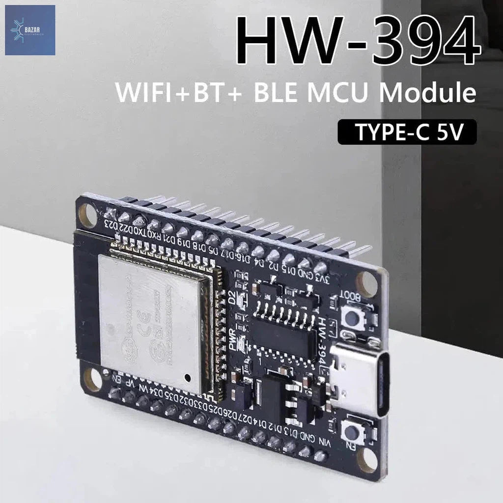 Placa de Desarrollo ESP32 con WiFi y Bluetooth | Solución Avanzada para Proyectos IoT y Automatización-BAZAR ELECTRONICO-BAZAR ELECTRONICO