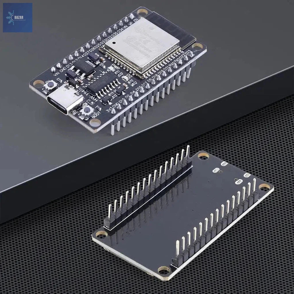 Placa de Desarrollo ESP32 con WiFi y Bluetooth | Solución Avanzada para Proyectos IoT y Automatización-BAZAR ELECTRONICO-BAZAR ELECTRONICO