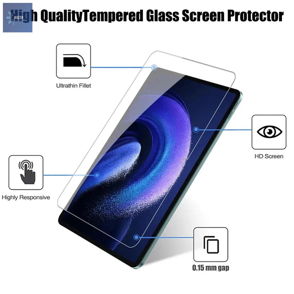 Protector de Pantalla de Vidrio Templado para Xiaomi Pad 6/5 Pro | Protección Total y Alta Sensibilidad-BAZAR ELECTRONICO-BAZAR ELECTRONICO