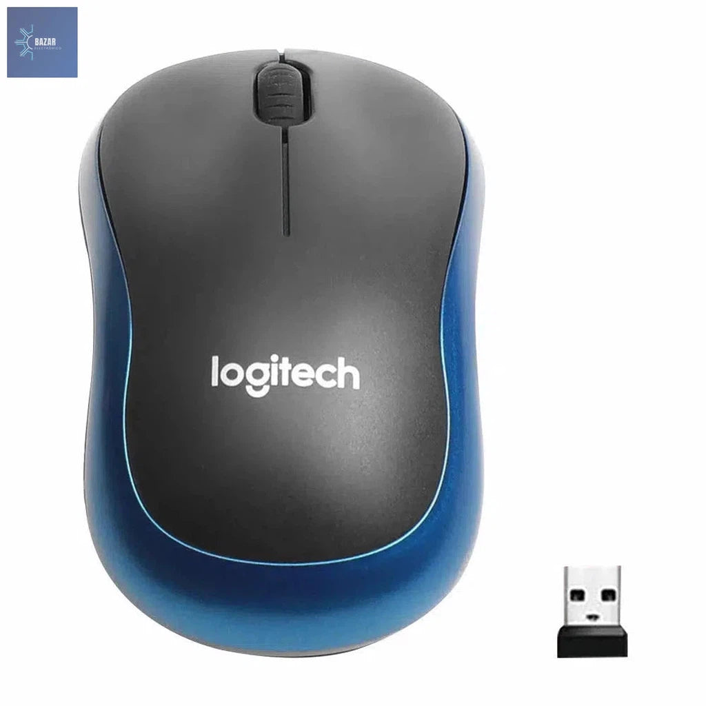 Ratón Inalámbrico Logitech M185 | Conectividad 2.4 GHz y Diseño Compacto para Uso Diario-BAZAR ELECTRONICO-Blue-BAZAR ELECTRONICO