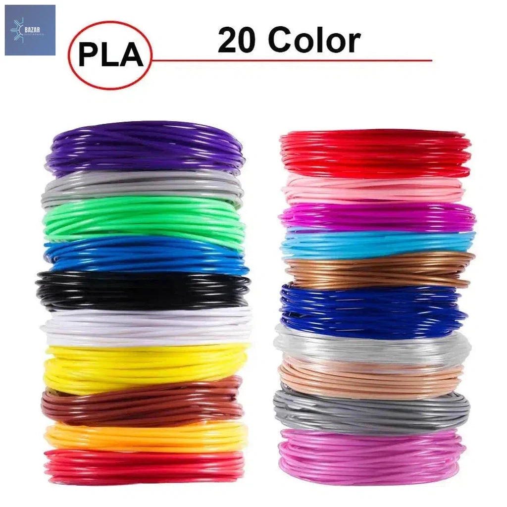 Recambios de Filamento PLA para Bolígrafo 3D | Paquetes Multicolor en 5, 10 y 20 Colores-BAZAR ELECTRONICO-BAZAR ELECTRONICO