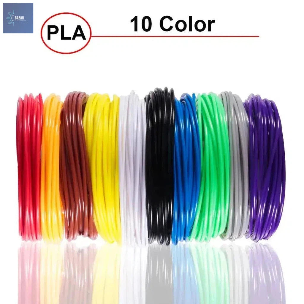 Recambios de Filamento PLA para Bolígrafo 3D | Paquetes Multicolor en 5, 10 y 20 Colores-BAZAR ELECTRONICO-5M 10colors random-BAZAR ELECTRONICO