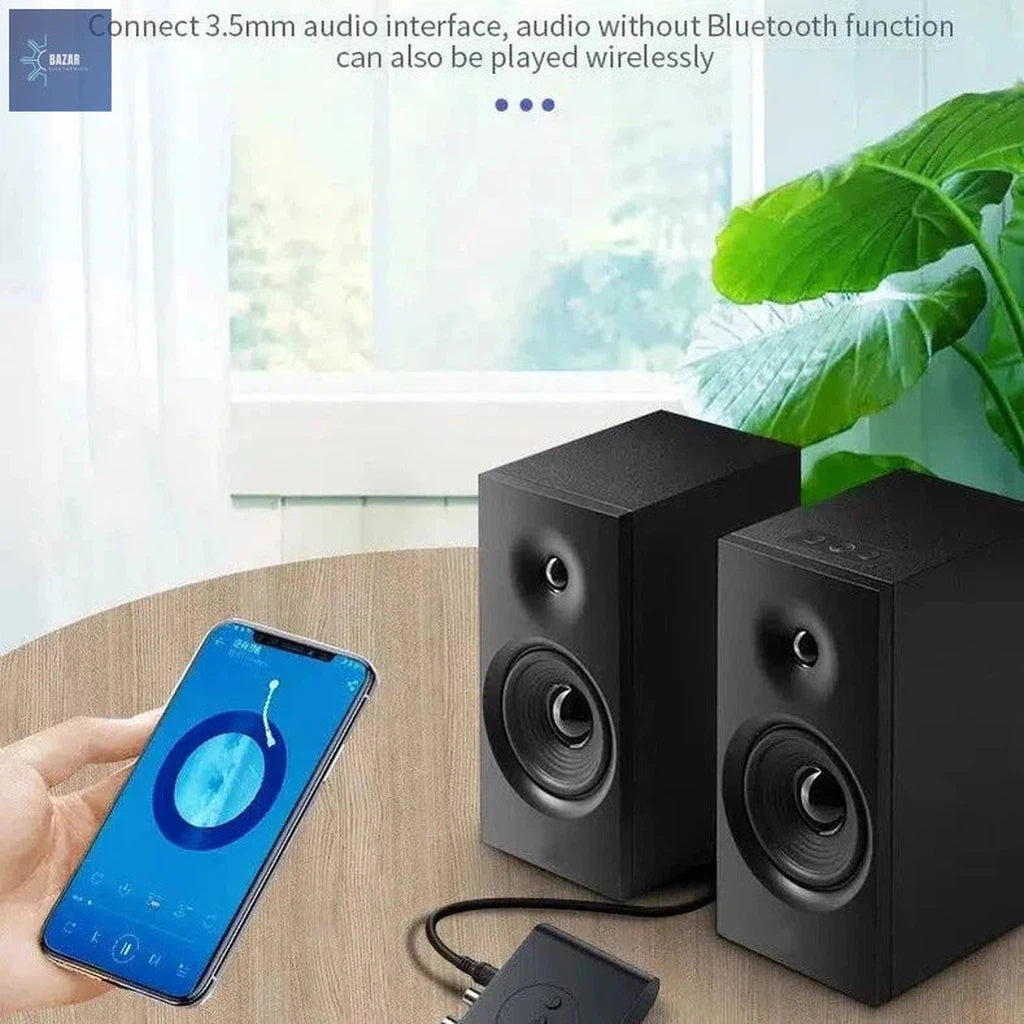 Receptor de Audio Bluetooth 5.0: Convierte tu Sistema de Sonido en Inalámbrico con Conexiones AUX, RCA y USB-BAZAR ELECTRONICO-BAZAR ELECTRONICO