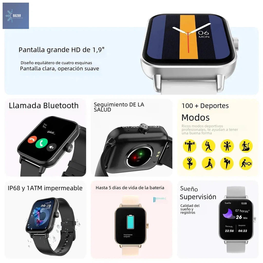 Reloj Inteligente COLMI P81: Estilo, Llamadas Bluetooth y Más de 100 Modos Deportivos-BAZAR ELECTRONICO-BAZAR ELECTRONICO