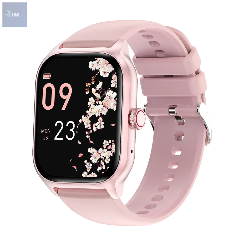 Reloj Inteligente LEMFO LT10: Llamadas Bluetooth, Monitoreo de Actividad y Resistencia al Agua-BAZAR ELECTRONICO-Pink silicone-BAZAR ELECTRONICO