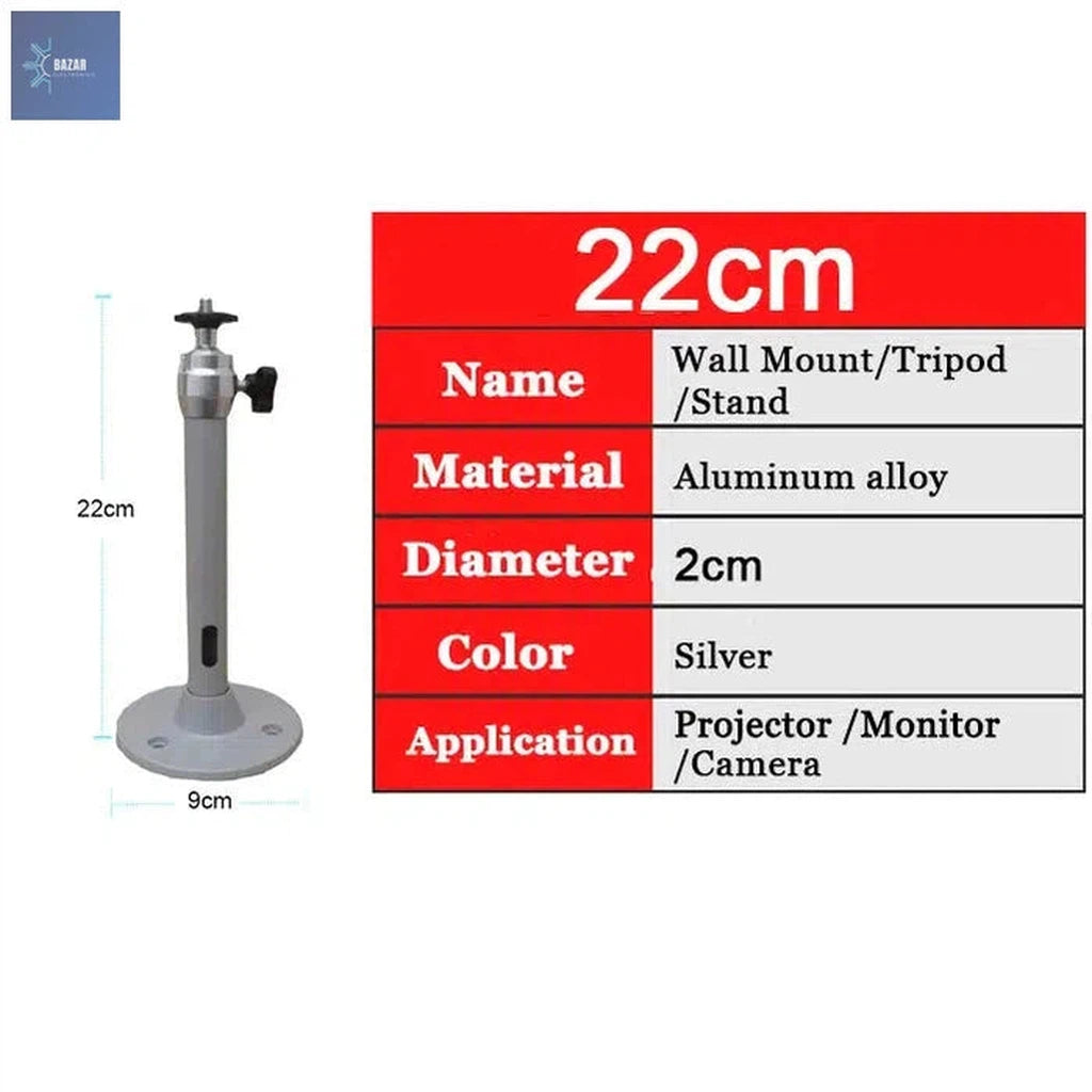 Soporte de Techo Universal Salange: Montaje Estable y Ajustable para Proyectores LED-BAZAR ELECTRONICO-22cm-BAZAR ELECTRONICO