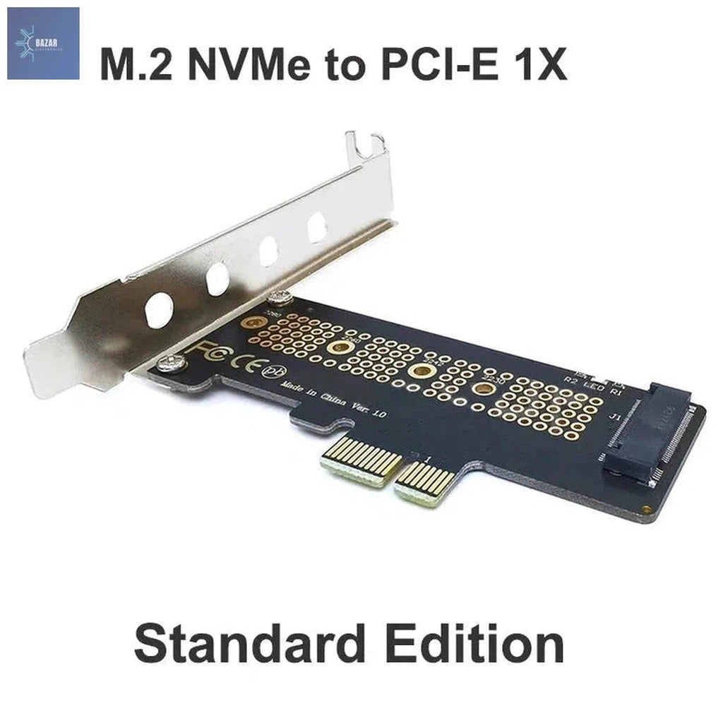 Tarjeta Adaptadora M.2 NVMe a PCIe 4.0 X1/X4 | Expansión de Almacenamiento con Velocidad de 64Gbps-BAZAR ELECTRONICO-BAZAR ELECTRONICO